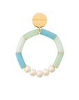 Flex Bracelet with Pearl opaline blue - mint