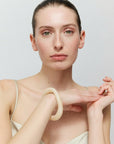 Big Loop Bangle latte marble