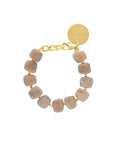 Mini Organic Shaped Bracelet Biancone Marble - Vanessa Baroni