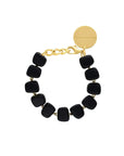 Mini Organic Shaped Bracelet Matt Black - Vanessa Baroni
