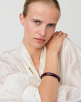 Soft Edge Bangle aubergine marble