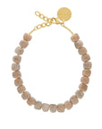 Mini Organic Shaped Necklace Biancone Marble - Vanessa Baroni