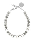 Mini Organic Shaped Necklace Silver - Vanessa Baroni
