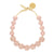 Raffia Beads Necklace Peach