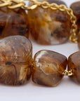 Big Organic Shaped Necklace Bernstein - Vanessa Baroni