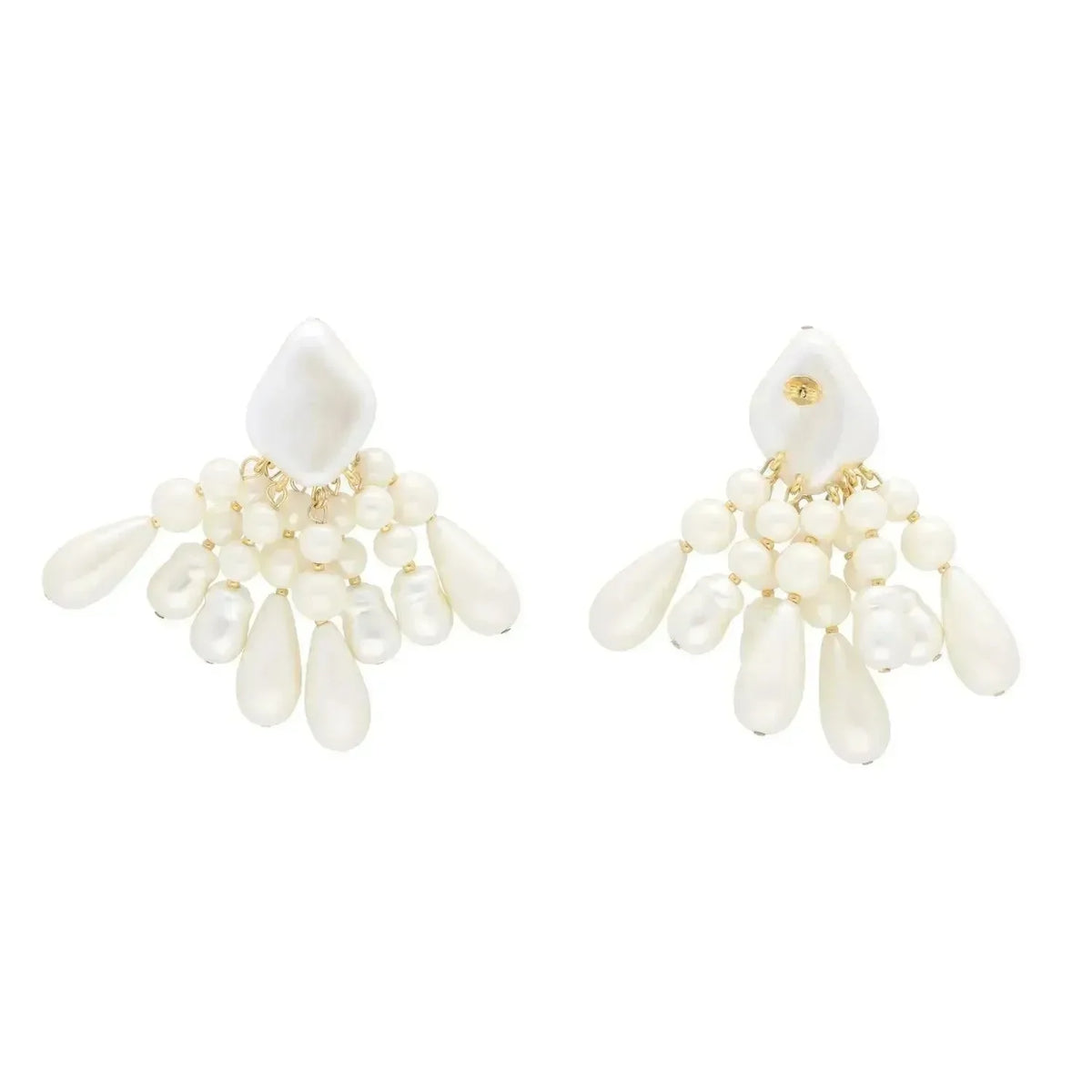 【HYERES LOR】25SS★ Subni Silver(W) Luciel Pearl Earrings Lucille Silver Freshwater Pearl Earrings | JENNY BIRD