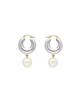 Circlet Pearl Earring Silver Pearl - Vanessa Baroni