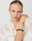 Mini Beads Flex Bracelet black marble