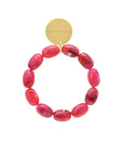 Olive Flex Bracelet Raspberry Marble