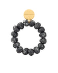 Stone Flex Bracelet black marble