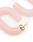 New Oval Earring peach sorbet