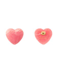 Love Earring watermelon marble