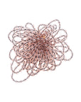 Fringe Brooch clear taupe