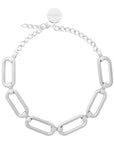 Bold Link Necklace silver