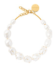 Big Organic Stud Pearl Necklace pearl