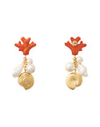 Shore Earrings coral