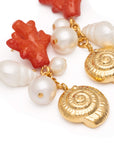 Shore Earrings coral