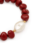 Beach Stone Flex Bracelet coral