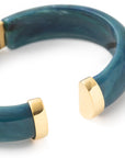 Clic Bangle teal marble