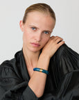 Clic Bangle teal marble