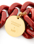 Flat Chain Bracelet Coral X LULLI