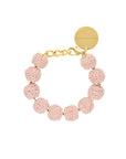 Raffia Small Beads Bracelet Peach