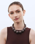 Beads Necklace Taupe