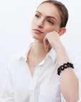 Flat Chain Bracelet Black