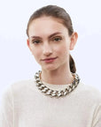 Flat Chain Necklace Silver - Vanessa Baroni
