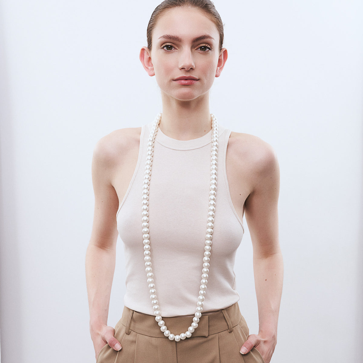 Pearl Necklace Long Pearl