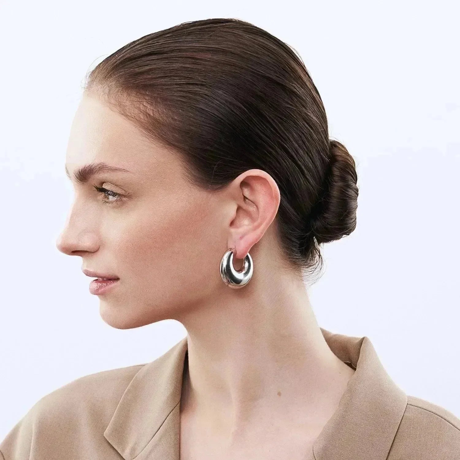 Moon Earring Silver - Vanessa Baroni