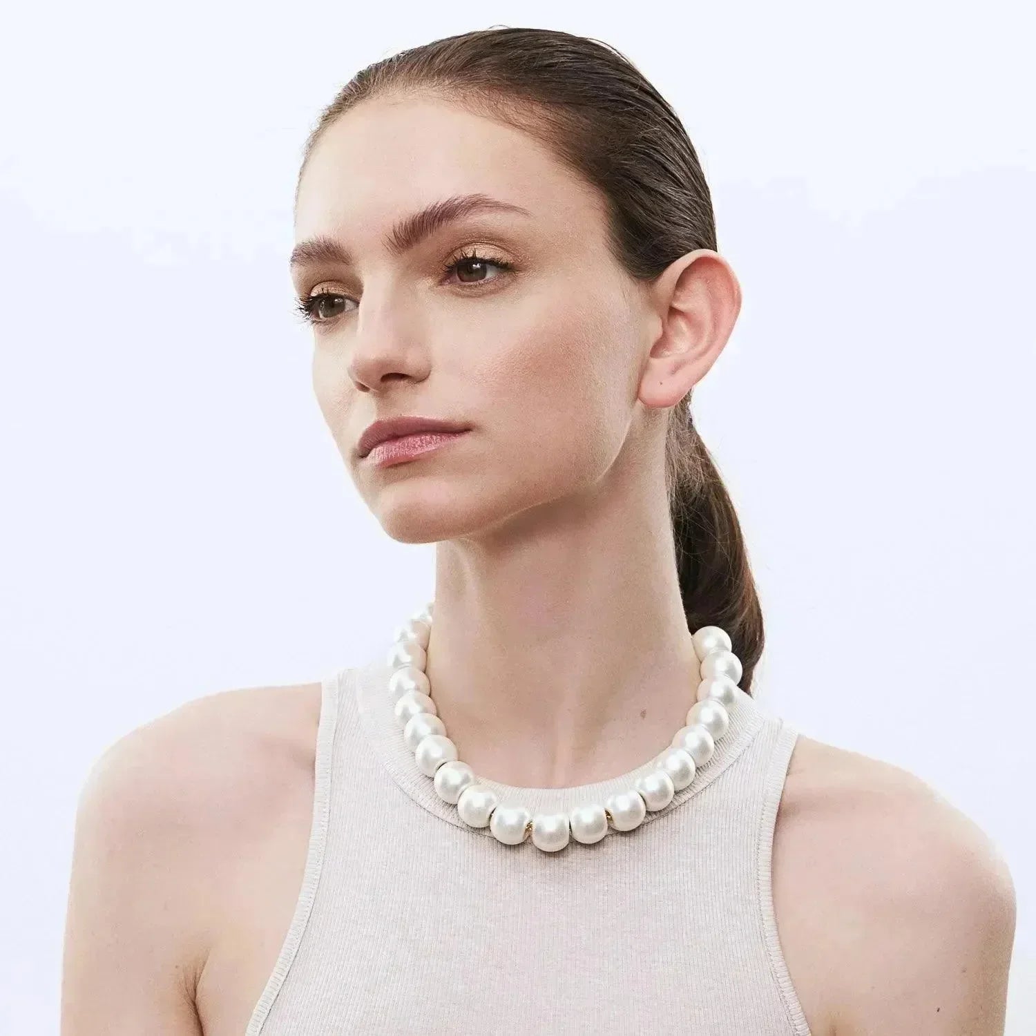 Small Beads Necklace Short Pearl - Vanessa Baroni
