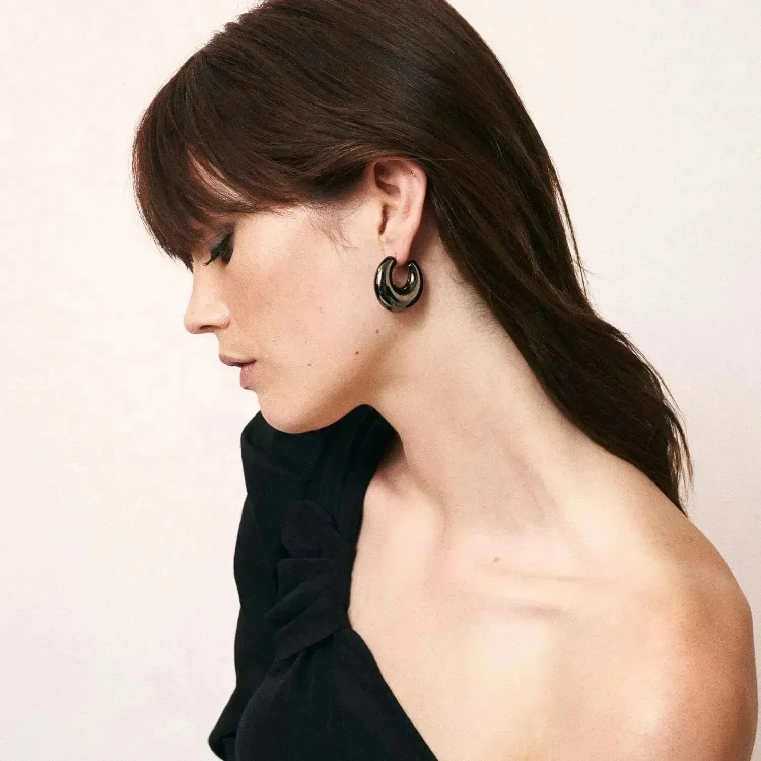 Moon Earring Ultrablack - Vanessa Baroni