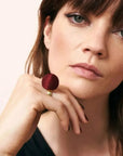 Wrapped Beads Ring Bordeaux - Vanessa Baroni