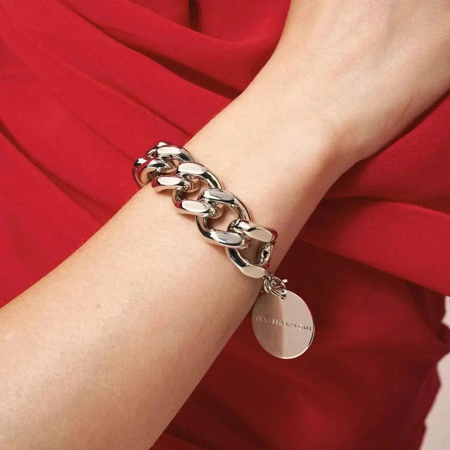 Mini Flat Chain Bracelet Silver - Vanessa Baroni