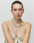 Small Turtle Necklace Short opaline mint
