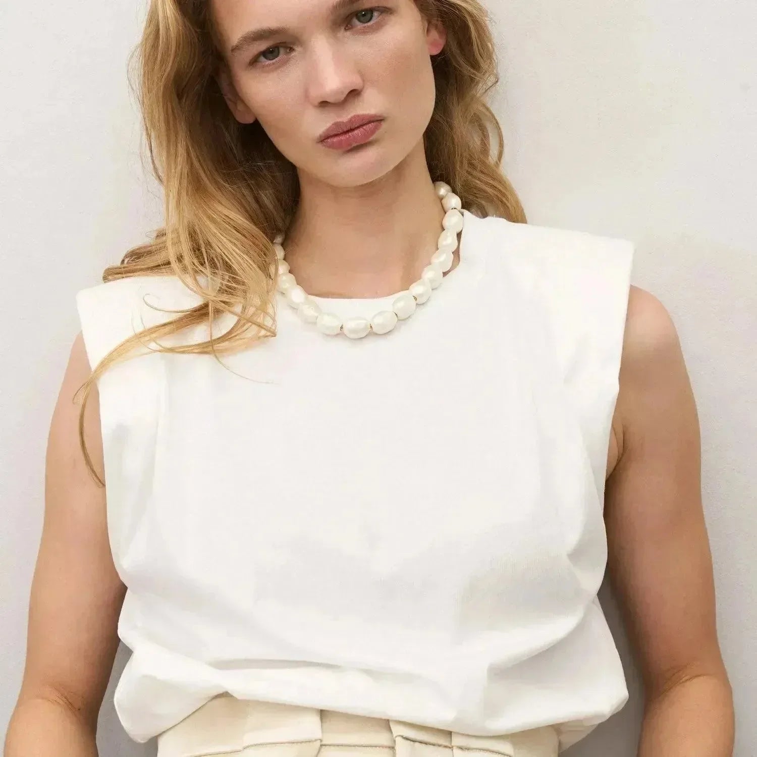 Organic Pearl Necklace Short Pearl - Vanessa Baroni