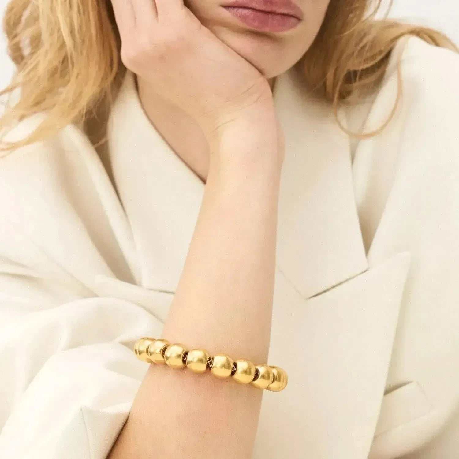 Mini Beads Bracelet Gold Vintage - Vanessa Baroni