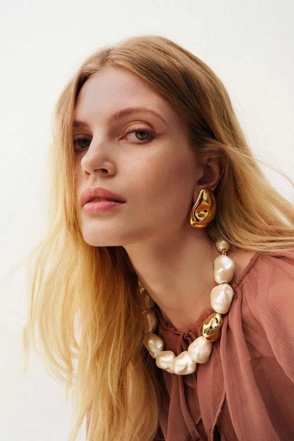 Big Nugget Earring Gold