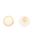 Vintage Round Earring off-white