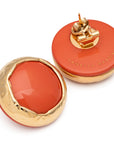 Vintage Round Earring orange