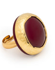 Vintage Round Ring bordeaux
