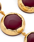 Vintage Triple Earring bordeaux