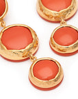 Vintage Tripple Earring orange