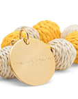 VB x BONSOL Raffia Small Beads Bracelet Yellow-Sand