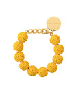 VB x BONSOL Raffia Small Beads Bracelet Yellow