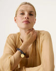 Stone Flex Bracelet blue jeans marble