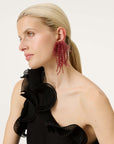 Fringe Earring bordeaux