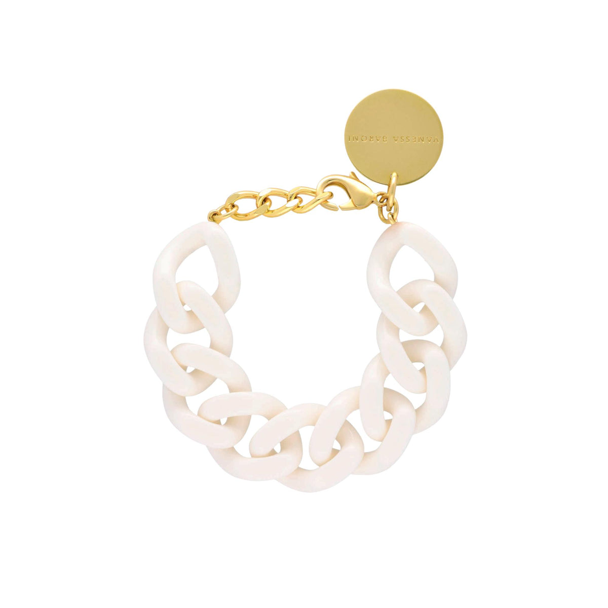 Flat Chain Bracelet Off-White