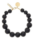 Beads Necklace Matt Grey